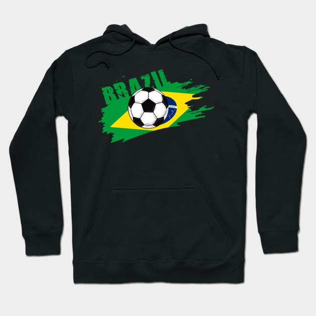 Brazil Soccer Brazil Futbol Football Brazilian soccer Flag Jersey Hoodie by JayD World